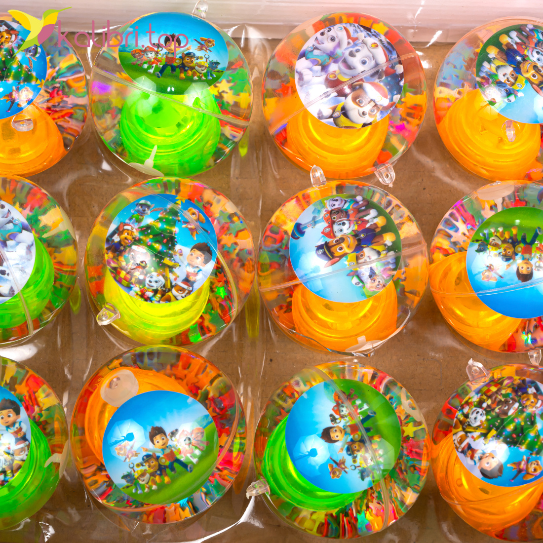 М'ячики, що світяться Собачки на гумці 6 см оптом фото 02