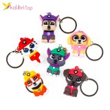 Брелки Собачки резиновые 12 штук оптом фото 01