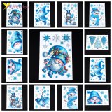 Новогодние наклейки на окна Праздник 30х20 см оптом фото 01 Новогодние наклейки на окна Праздник 30х20 см оптом фото 01