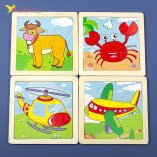 Дерев'яні пазли Розвивай-ка PA-02 оптом фото 01