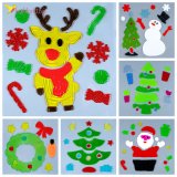 Силіконові наклейки на вікна Новий Рік 19х19 см оптом фото 01 Силіконові наклейки на вікна Новий Рік 19х19 см оптом фото 01