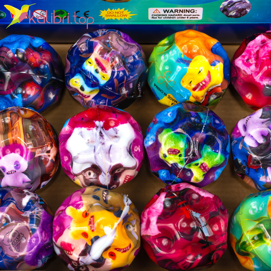 Мячик попрыгунчик Фуглер 6,3 см оптом фото 02