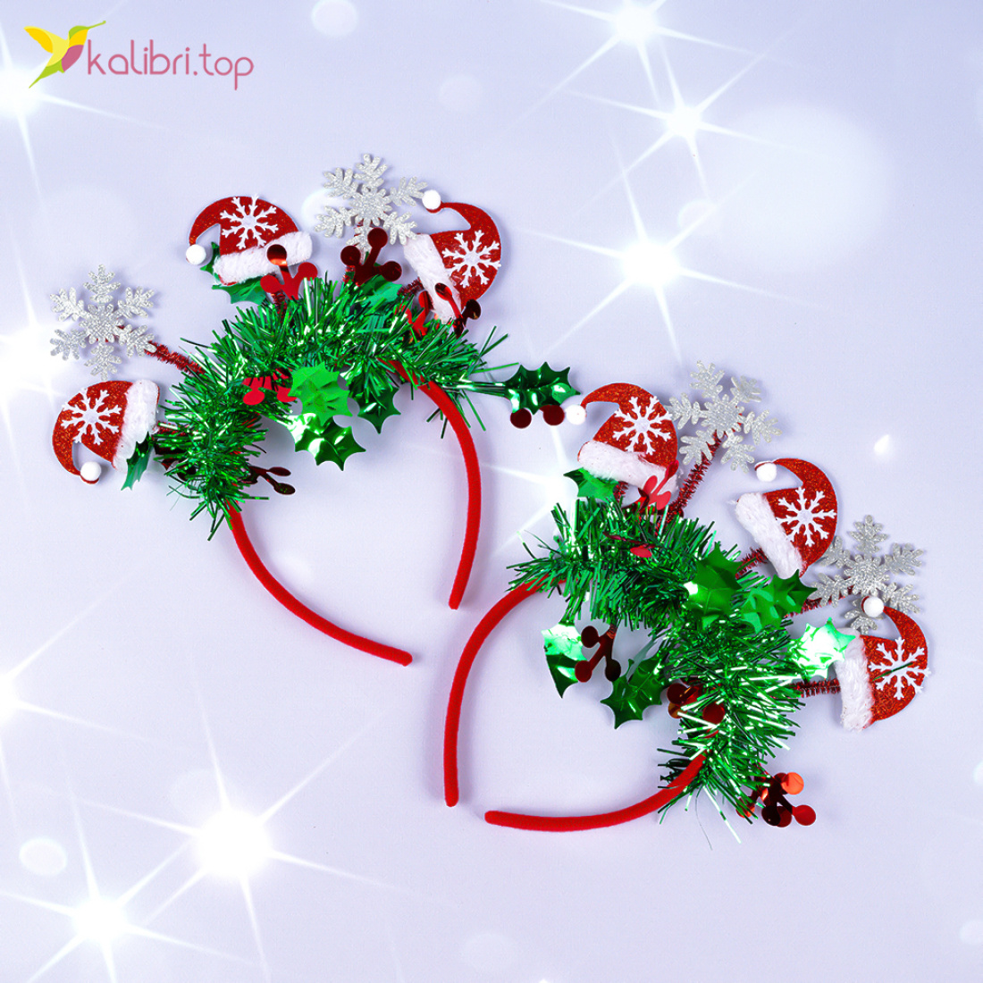Новогодний обруч зимняя сказка 23 см оптом фото 01 Новогодний обруч зимняя сказка 23 см оптом фото 01