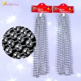 Декор бусы серебряный декабрь 2,8 метра, Ø 0,95 см, 12 штук оптом фото 01