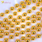 Новорічний декор намисто золоті 2,75 метра, 12 штук оптом фото 02 Новорічний декор намисто золоті 2,75 метра, 12 штук оптом фото 02