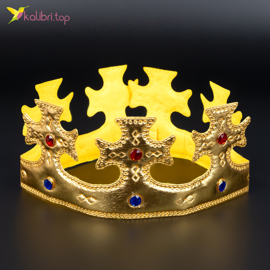 Корона принца м'яка, золота оптом фото 01 Корона принца м'яка, золота оптом фото 01