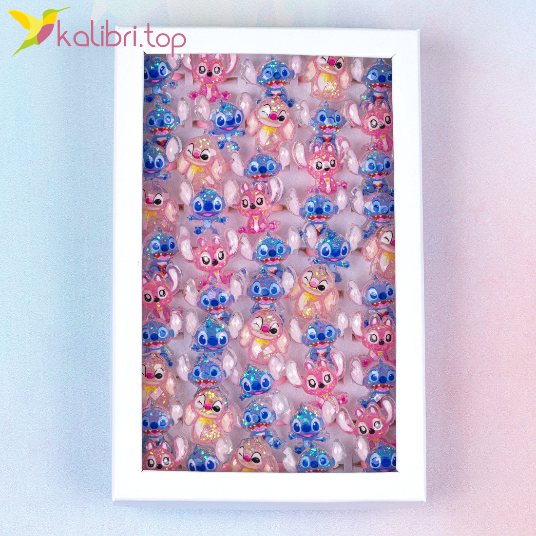 Дитячі каблучки на палець Вухастики 50 штук оптом фото 02