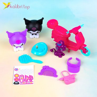Игровой набор Аниме на красном мотоцикле 20 см - Купить