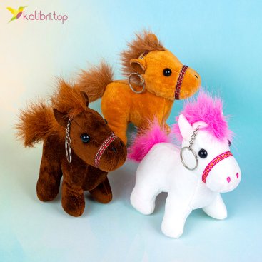 Мягкая игрушка-брелок Лошадки красивые 15 см - Купить
