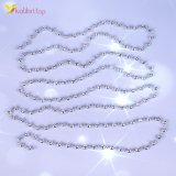 Новорічний декор намисто срібний блиск 2,7 метра, 10 штук оптом фото 01 Новорічний декор намисто срібний блиск 2,7 метра, 10 штук оптом фото 01