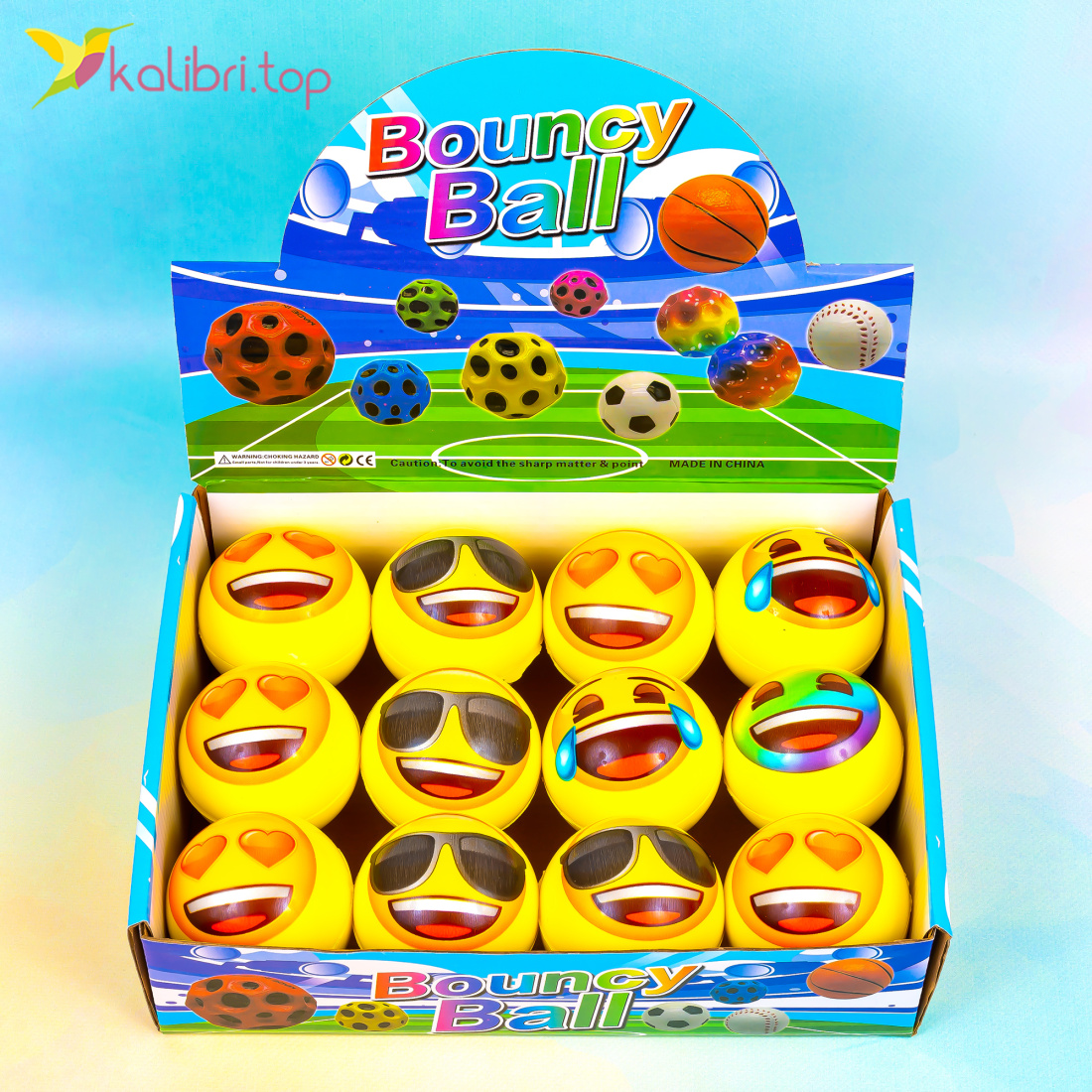 Мяч попрыгунчик Gravity ball смайлы 6,5 см оптом фото 01 Мяч попрыгунчик Gravity ball смайлы 6,5 см оптом фото 01