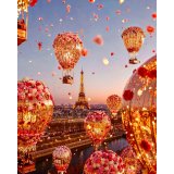 Алмазная мозаика воздушные шары 40*50 см оптом фото 01