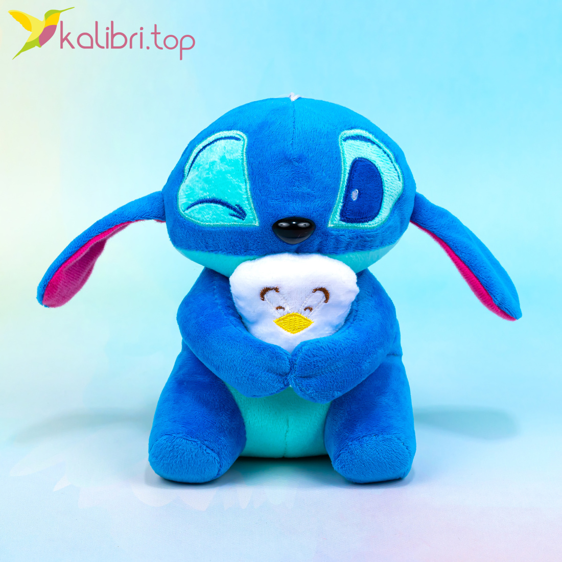 Мягкие игрушки Ушастик с Пингвином 16 см оптом фото 01