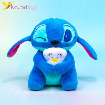 Мягкие игрушки Ушастик с Пингвином 16 см - Купить