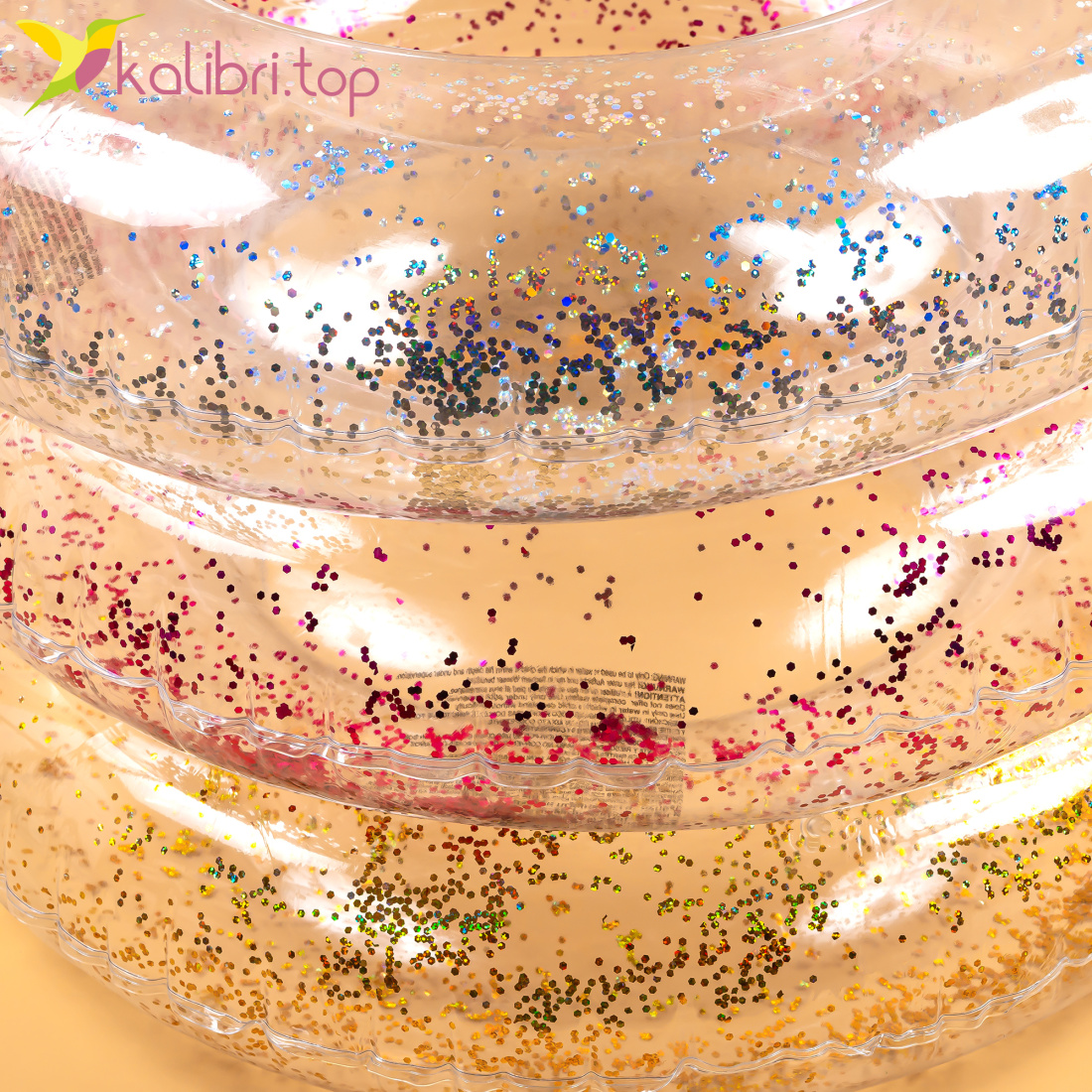 Круг для плавання Блестки з ручками 80 см оптом фото 02