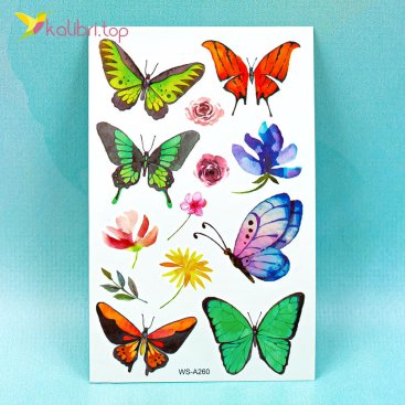 Детские татуировки Бабочки WS-A260 - Купить