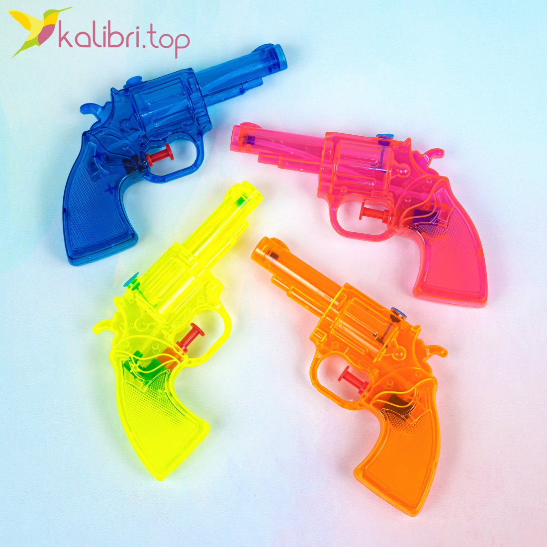 Водяной пистолет Револьвер 16 см оптом фото 01