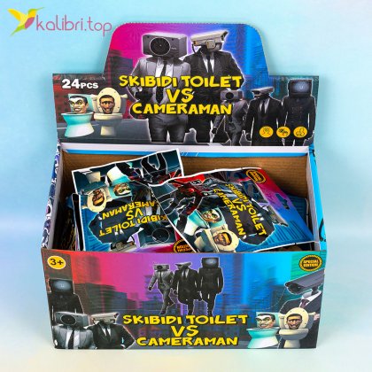 Фигурки с карточками Skibidi Toilet в пакете 24 шт - Купить