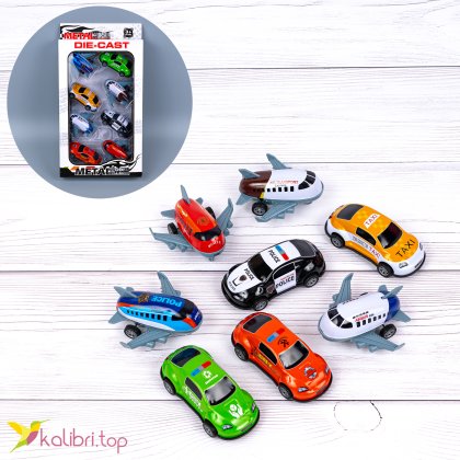 Набор металлических машинок Die-Cast 8 см - Купить