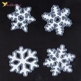 Силіконові наклейки на вікна Сніжинки сірі 19х19 см оптом фото 01 Силіконові наклейки на вікна Сніжинки сірі 19х19 см оптом фото 01