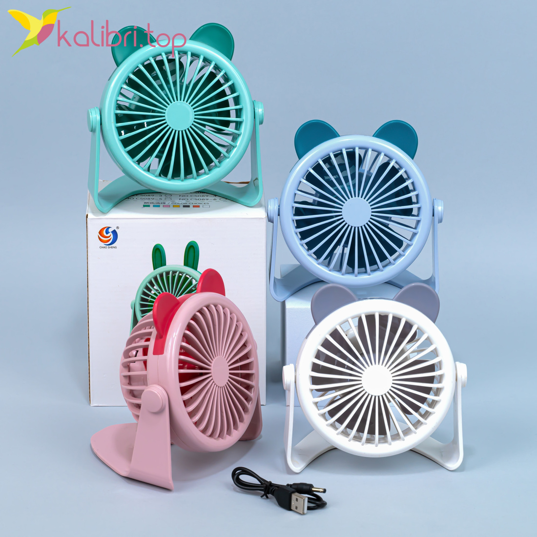 Настольный вентилятор на USB Смерч 14,5 см оптом фото 01