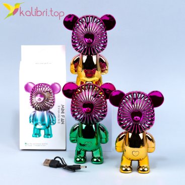 Вентилятор на USB мини Мишка 14 см - Купить