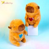 Мягкие игрушки Капибары с сердцем 16 см оптом фото 01 Мягкие игрушки Капибары с сердцем 16 см оптом фото 01