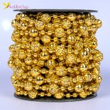 Новорічні прикраси намисто золота хуртовина 5 метра оптом фото 01 Новорічні прикраси намисто золота хуртовина 5 метра оптом фото 01