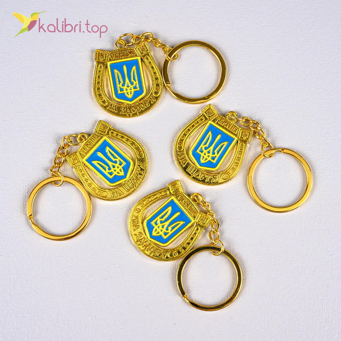 Брелоки металеві з підковою та Гербом 10 см оптом фото 01 Брелоки металеві з підковою та Гербом 10 см оптом фото 01