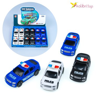 Инерционные машинки Полиция 10 см - Купить