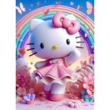 Алмазная мозаика котик из мультика 30*40 см оптом фото 01