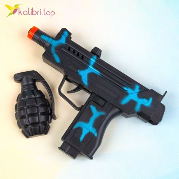 Игрушка автомат трещотка Узи 13 см - Купить