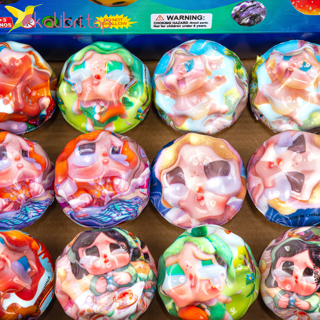 М'яч стрибунець Crybaby 6 см оптом фото 02