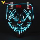Неонова маска Судна ніч Judgment Night бірюзовий оптом фото 01