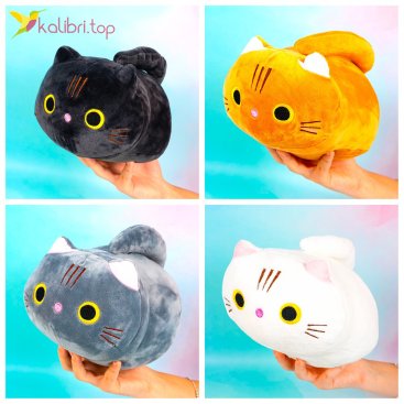 Мягкая игрушка Коты с жёлтыми глазами 23 см - Купить