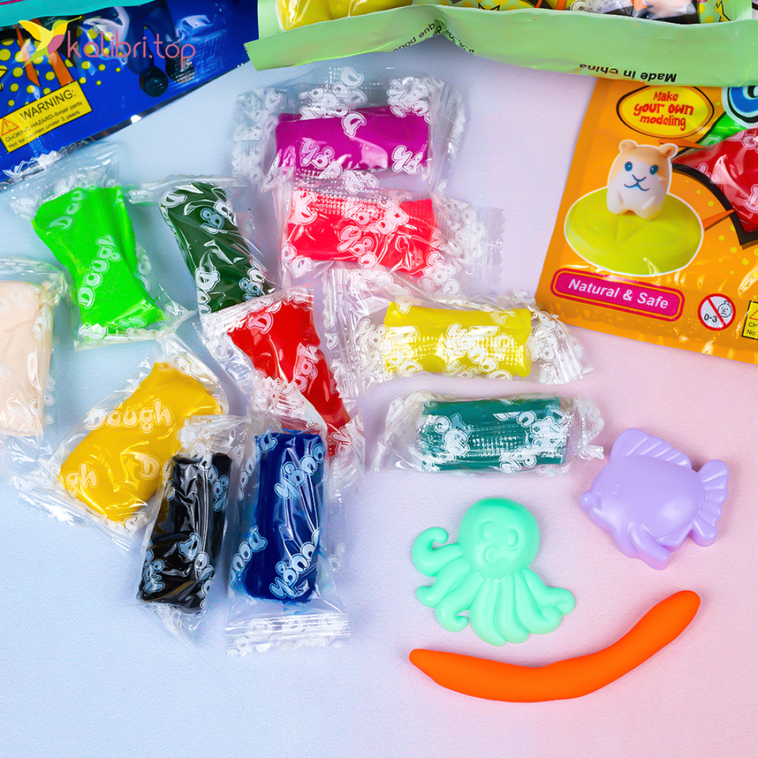 Пластилін з фігурками Дитинство 12 кольорів, 143 г оптом фото 02 Пластилін з фігурками Дитинство 12 кольорів, 143 г оптом фото 02