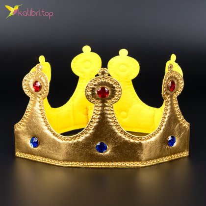 Корона короля мягкая, золото - Купить