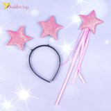 Набір новорічний обруч із чарівною паличкою Зірочка рожевий оптом фото 01 Набір новорічний обруч із чарівною паличкою Зірочка рожевий оптом фото 01
