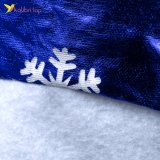 Новорічна шапка синя зі сніжинкою білою 38 см оптом фото 02 Новорічна шапка синя зі сніжинкою білою 38 см оптом фото 02