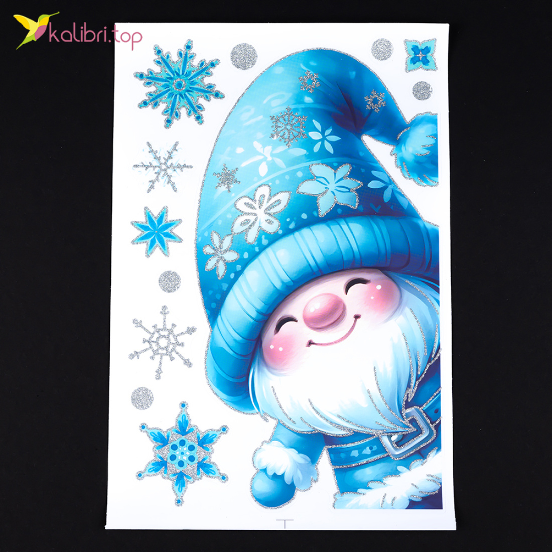 Новогодние наклейки на окна Праздник 30х20 см оптом фото 07 Новогодние наклейки на окна Праздник 30х20 см оптом фото 07