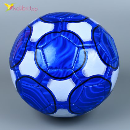 Мяч футбольный синий Фанат Ø 33,5 см - Купить