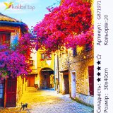 Алмазная мозаика Улица с Цветами 30*40 см оптом фото 01 Алмазная мозаика Улица с Цветами 30*40 см оптом фото 01