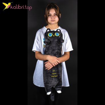 Игрушка обнимашка Кот чёрный 70 см - Купить