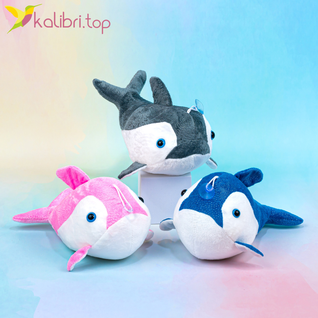Мягкие игрушки Кашалоты 24 см оптом фото 01