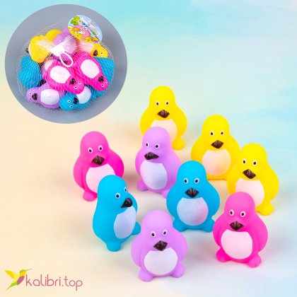 Игрушка для купания пищащий Пингвин 6 см - Купить