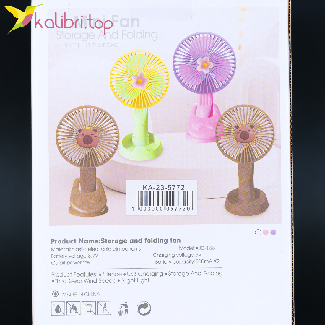 Вентилятор на USB Мини Холдер Регулируемый 14,5 см оптом фото 02