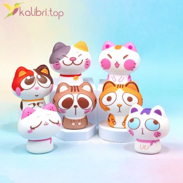 Сквиши Котики 9 см, 36 г - Купить