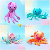 Мягкие игрушки Осьминоги Тай-Дай 35 см оптом фото 01