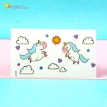 Детские переводные тату Единороги в облаках оптом фото 6