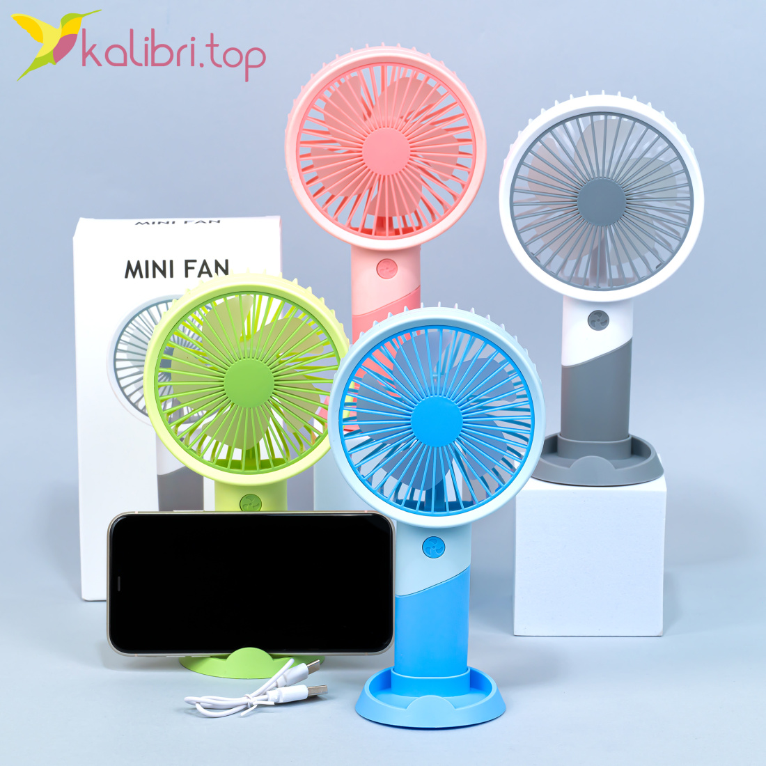 Вентилятор на USB Мини Холдер Метель 20 см оптом фото 01